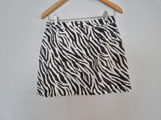 Minifalda Shein cebra tiro alto Talla M