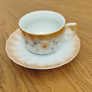 Juego de café floral porcelana