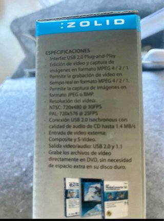 Convertidor Cintas Video Zolid USB a DVD