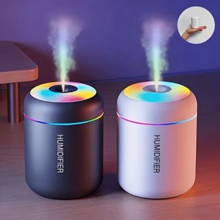 Humidificador Coche Negro Multicolor LED
