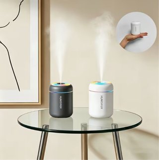 Humidificador Coche Negro Multicolor LED