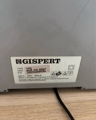 Máquina de escribir electrónica GISPERT TW91