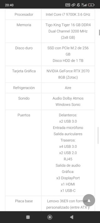 Lenovo Legion C530 PC Gaming Cubo