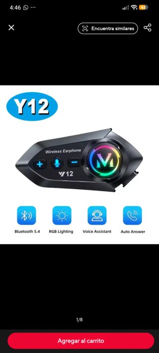 Intercomunicador Y12 nuevo