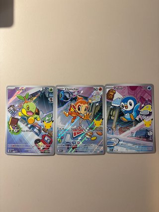 Trio Pokemon Turtwig, Chimchar y Piplup Pokémon
