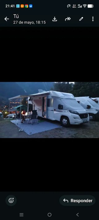 Suelo de lona para avance Caravana/Autocarava