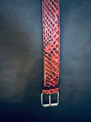 Cintura vera pelle rettile