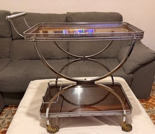 Carrito camarera estilo Maison Jansen años 70s