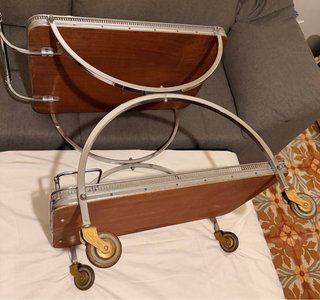 Carrito camarera estilo Maison Jansen años 70s