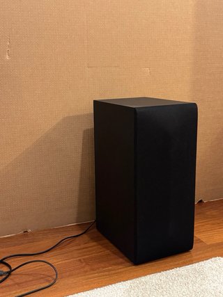 Barra de sonido y subwoofer LG negros