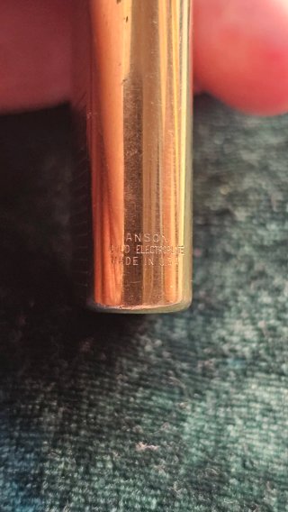 Encendedor Vintage ANSON Oro USA