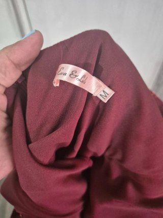 Vestido de fiesta lentejuelas rojo y dorado Talla