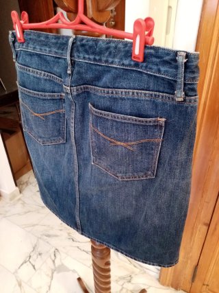 Gonna Jeans Gap Blu Taglia M/38/10