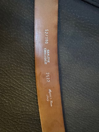 Cintura vera pelle marrone