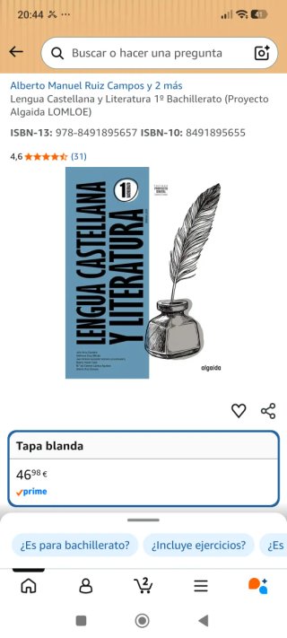 Lengua y literatura 1 ° de Bachillerato