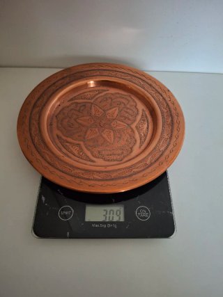 Plato decorativo cobre vintage