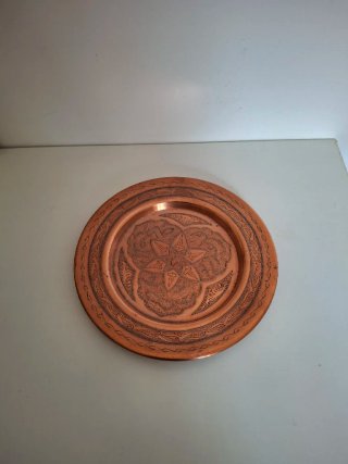 Plato decorativo cobre vintage