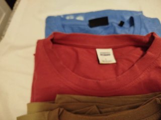 Lote 8 Camisetas Hombre Talla L Azul y Rojo, gris