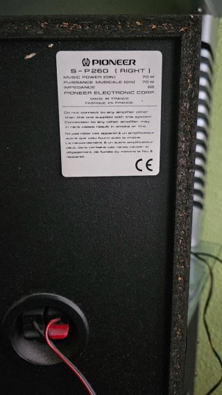 Altavoces Pioneer S-P260 Negro