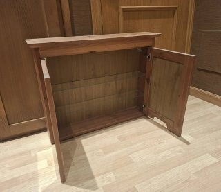 Armario de baño madera pino con espejo Ikea