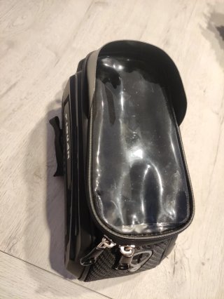 Bolsa para bicicleta con pantalla táctil