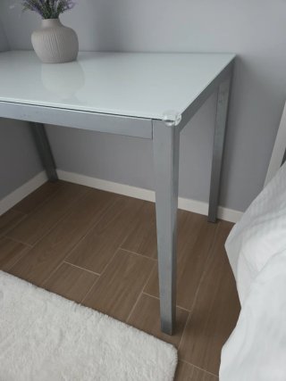 Mesa Cocina 60x100 Cristal y Madera