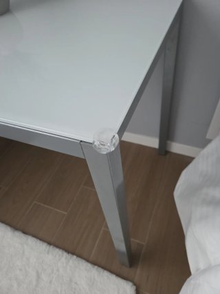 Mesa Cocina 60x100 Cristal y Madera