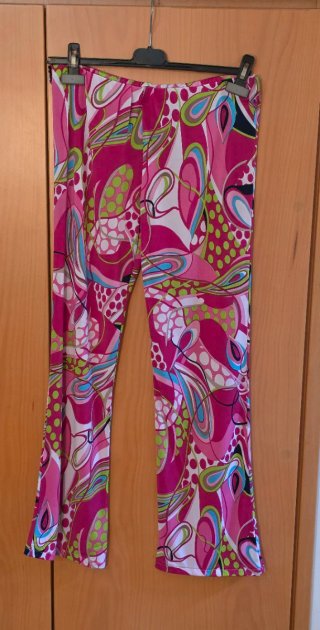 Pantaloni donna a gamba ampia fantasia