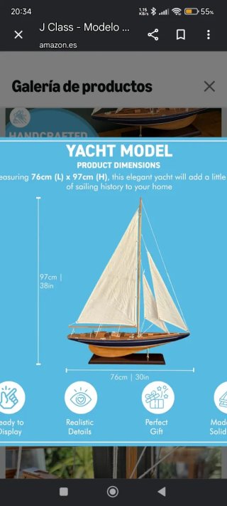 Maqueta de velero de madera