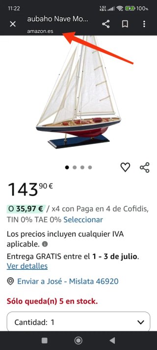 Maqueta de velero de madera