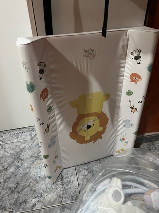 Cambiador Blanco Kikkaboo + Carrito