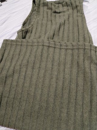 Vestido verde de punto