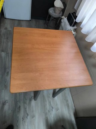 Mesa de cocina plegable madera y metal 40x80mm