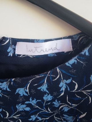 Abito Intrend floreale blu taglia M