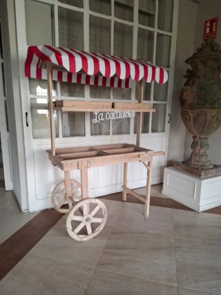 Carro Candy Bar Vintage Madera