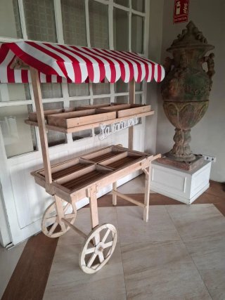 Carro Candy Bar Vintage Madera