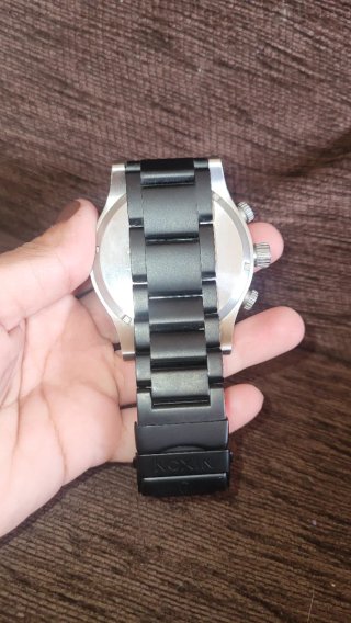 Reloj Nixon The 51-30 Chrono Negro y Plateado