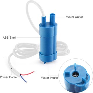 Bomba Sumergible 12V 600L/h + Manguera 5m