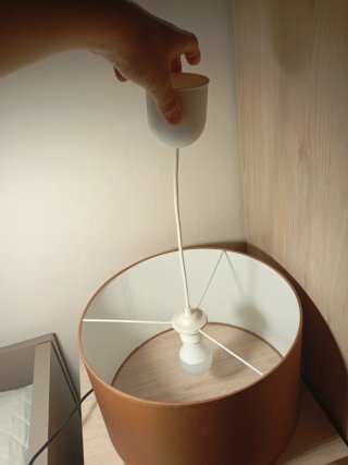Lámpara de dormitorio espectacular
