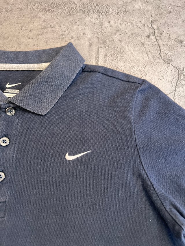 Nike Polo Sport Dark Blue Vintage 00's Old Money