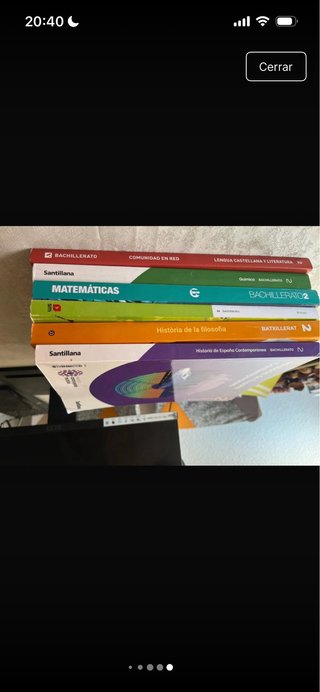 Libros de Segundo Bachillerato