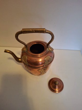 Tetera Vintage Cobre y Latón