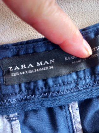 Pantaloni Zara Uomo Blu