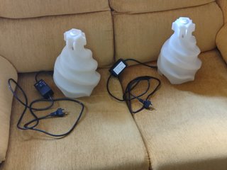 2 lámparas de sobremesa (segunda mano)