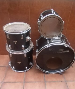Batería Acústica HOHNER Negra modelo antiguo