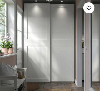2 Puertas Correderas Blancas