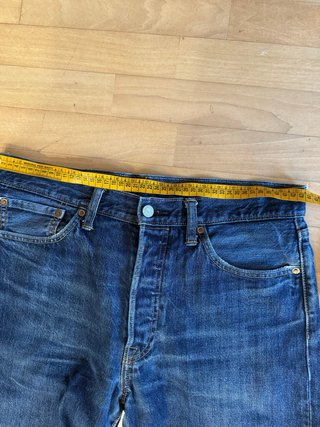 Denim Shorts Levi’s 501 size W 33 Blu