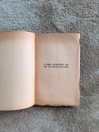 Livro A Obra Intangível do Dr. Oliveira Salazar