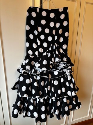 Conjunto Flamenca de Falda y Blusa Lunares