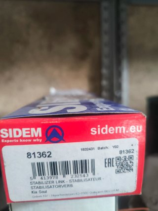 Bielletta Barra Stabilizzatrice SIDEM 81362 Nuova